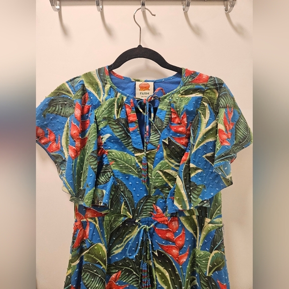 Farm Rio Dream Garden Floral Dress Size XS - Picture 5 of 14